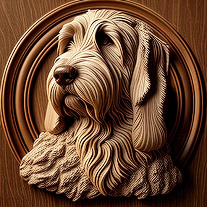 3D model The Great Vendean Basset Griffon dog (STL)